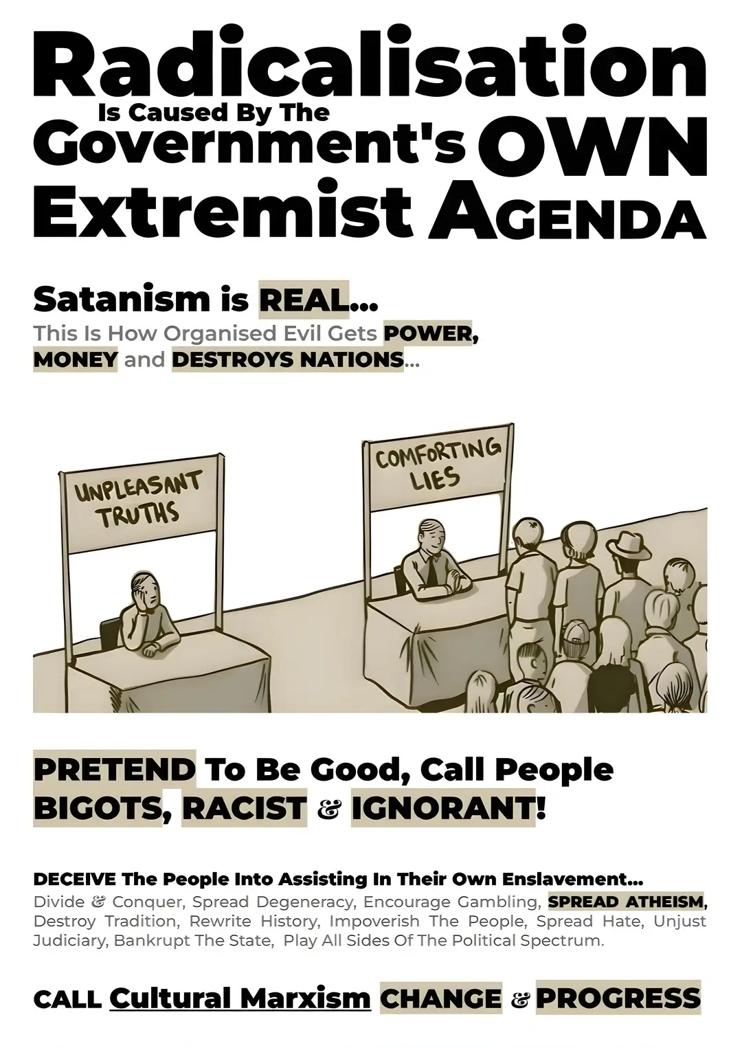 REFRESH PAGE ITEM UNLOADED— !!!CONTENT... Radicalisation Is Caused By The Government's Own Extremist Agenda - Satanism Is Real - This Is How Organised Evil Gets Power & Money