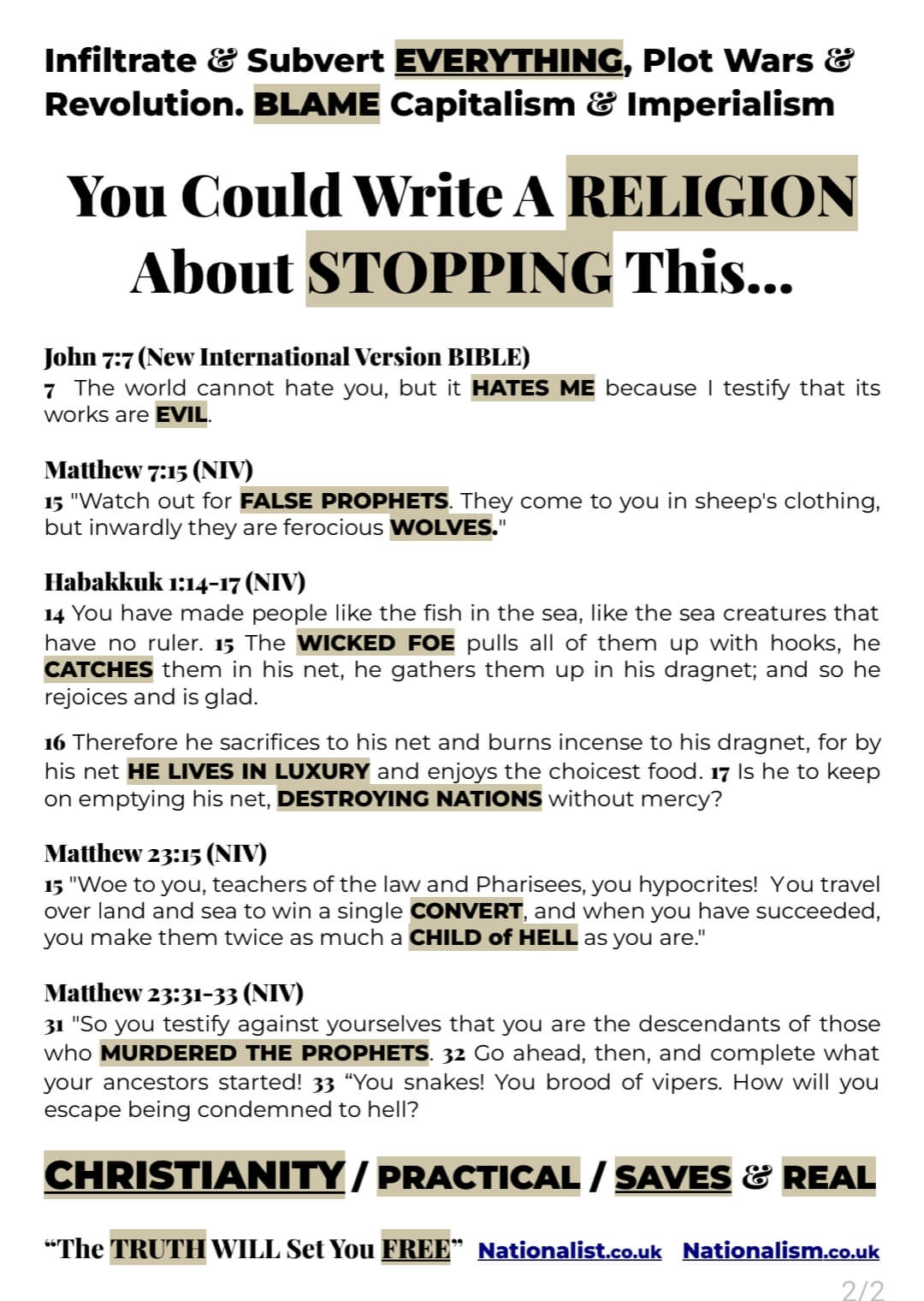 Nationalist Leaflet